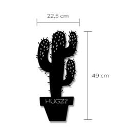 Rackhams Modern Metal Wall Art Hugz Home Ornament Decorative Minimalist Design Hanging Wall Sculpture, Black - Metal - Black - thumbnail 3