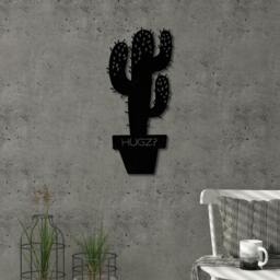 Rackhams Modern Metal Wall Art Hugz Home Ornament Decorative Minimalist Design Hanging Wall Sculpture, Black - Metal - Black - thumbnail 2