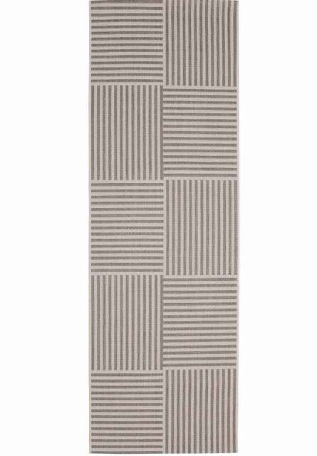 Rackhams County Multistripe Beige Rug – Indoor & Outdoor - 67X200 cm - image 1