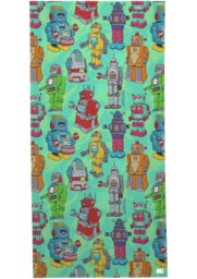Rackhams Robots Towel - OS - Green