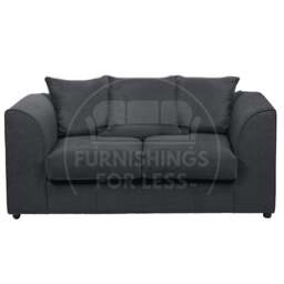 Rackhams Casper Chenille Fabric 2 Seater Sofa - Grey - thumbnail 5