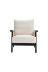 Rackhams Mid Century Rattan ArmChair - Beige - thumbnail 3