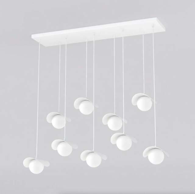 Rackhams RITUAL Pendant lamp 9 x G9 White with White Shade - image 1