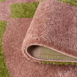 Rackhams Joli Checkered Green & Pink Rug - 120X170 cm - thumbnail 3