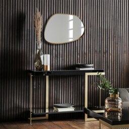Rackhams Modern Antique Gold Pebble Metal Wall Mirror - 53cm x 41cm - Brown - thumbnail 2