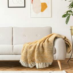 "Rackhams Zahra Ochre Throw - 50x60""" - thumbnail 3