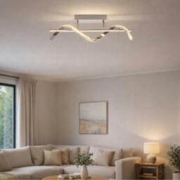 Rackhams Hyde Chrome And Crystal Semi-Flush LED Ceiling Light - thumbnail 2