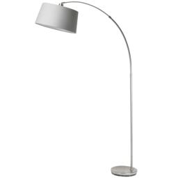 Rackhams Jive Satin Chrome Arc Floor Lamp - thumbnail 2