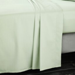 Rackhams 400 Thread Count Cotton Sateen Flat Sheet - Super King - thumbnail 1