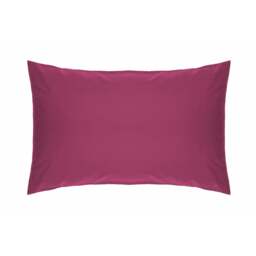 Rackhams Easycare Percale Housewife Pillowcase - Fuchsia - One Size - Fuchsia - 50% Cotton/50% Polyester - thumbnail 1