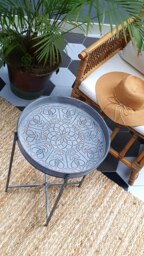 Rackhams Stone Collection Round Side Table - thumbnail 3