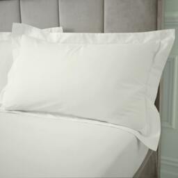 Rackhams 180 Thread Count Egyptian Cotton Fitted Sheet Cream - Super King - Cream - thumbnail 1