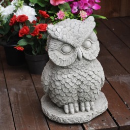 Rackhams Stone Owl small garden ornament - thumbnail 5