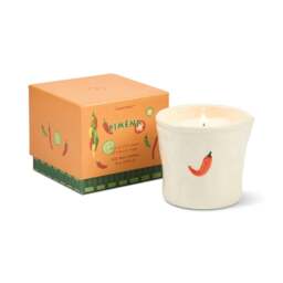 Rackhams Paddywax Bistro Range Ceramic Candle - 8oz - Orange - Chilli & Mango - thumbnail 1