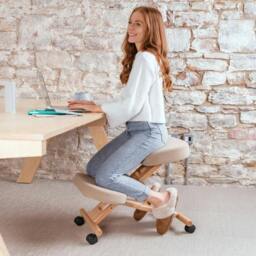 Rackhams Memory Foam Kneeling Chair - Beige - Standard - thumbnail 1