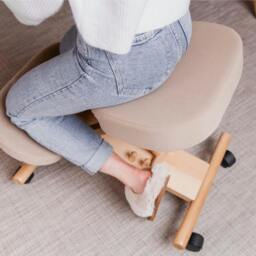 Rackhams Memory Foam Kneeling Chair - Beige - Standard - thumbnail 3
