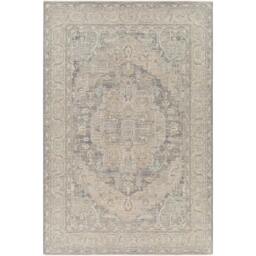 Rackhams Avant Garde-Vintage Grey Blue Beige Traditional Boho Fringe Rug - 200 x 290 cm - thumbnail 2