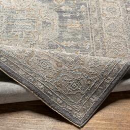 Rackhams Avant Garde-Vintage Grey Blue Beige Traditional Boho Fringe Rug - 200 x 290 cm - thumbnail 4