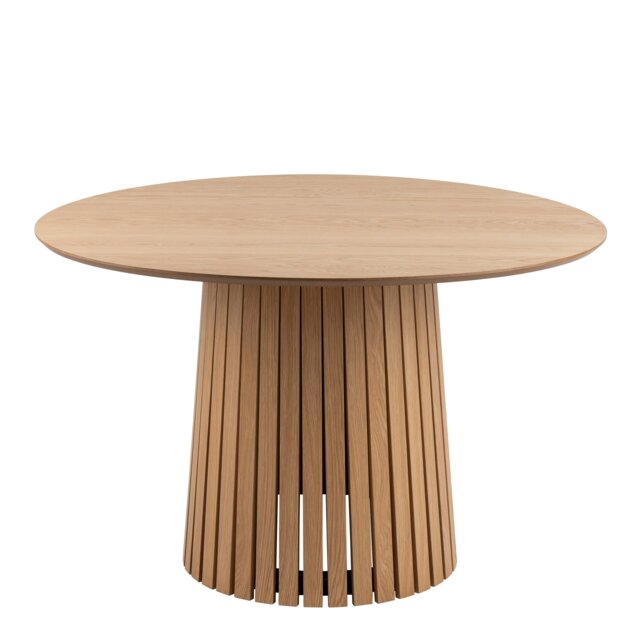 Rackhams Christo Round Dining Table in Oak - Brown - No - Brown - image 1