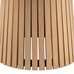 Rackhams Christo Round Dining Table in Oak - Brown - No - Brown - thumbnail 6