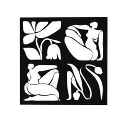 Rackhams Aitus Modern Metal Wall Art Home Decorative Ornament, Black - Metal - Black - thumbnail 2