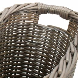 Rackhams Oval Wicker Toilet Roll Storage Holder - thumbnail 5