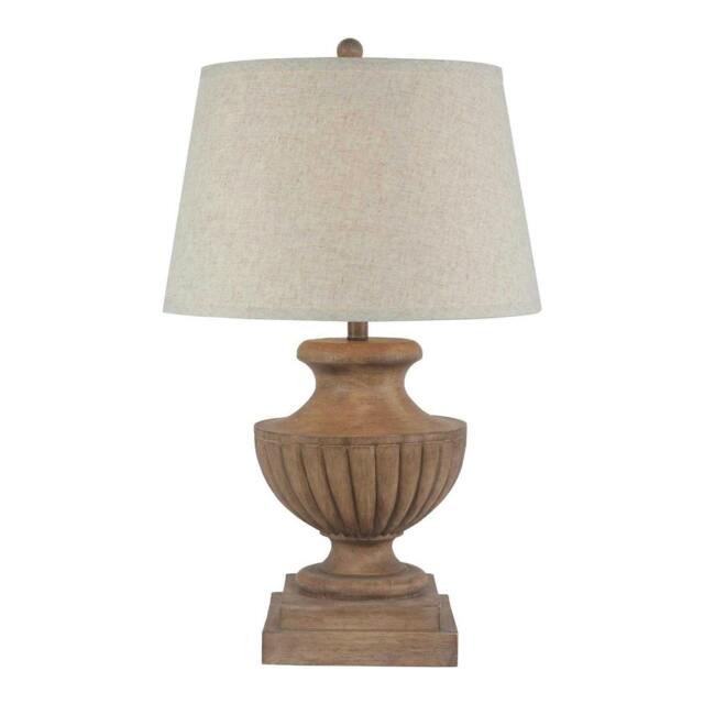 Rackhams Marbelle Table Lamp (UK Plug) - Brown - One Size - Brown - 100% Mixed