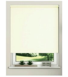 Rackhams Cream Trimmable Thermal Blackout Roller Blinds - 115cm - thumbnail 3
