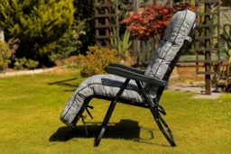Rackhams Deluxe Garden Relaxer - Aspen Grey - Multi-Position Reclining Chair - thumbnail 6