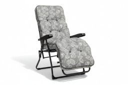 Rackhams Deluxe Garden Relaxer - Aspen Grey - Multi-Position Reclining Chair - thumbnail 2