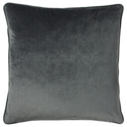 Rackhams Blenheim Geometric Cushion Cover - Grey - One Size - Grey - 65% Viscose/25% Polyester/10% Linen - thumbnail 3