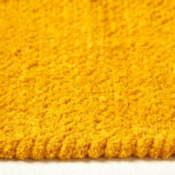 Rackhams Cotton Plain Chenille Rug with Natural Trim - Dark Olive - 45 x 70 cm - thumbnail 5