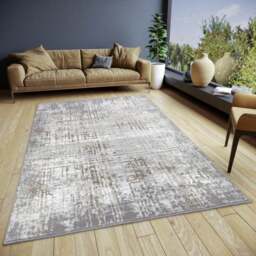 Rackhams Shine Design Abstract Cream Grey Rug - 120X170 cm - thumbnail 6