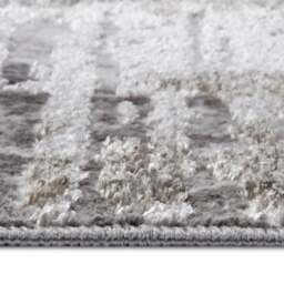 Rackhams Shine Design Abstract Cream Grey Rug - 120X170 cm - thumbnail 3
