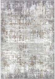 Rackhams Shine Design Abstract Cream Grey Rug - 120X170 cm - thumbnail 1