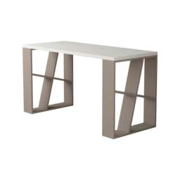 Rackhams Honey Modern Desk with Integrated Bookshelf Storage 137cm - Oak - thumbnail 3