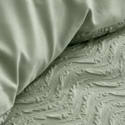 Rackhams Heatset Wave Mint Green Duvet Cover Set - Super King - thumbnail 6