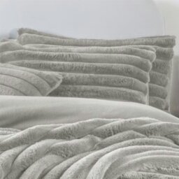 Rackhams Big Cord Teddy Silver Duvet Cover Set - King - thumbnail 3