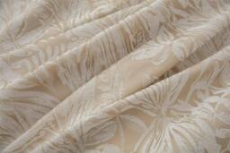 Rackhams Chenille Jacquard Lined Ring Top Eyelet Curtains - Silver - 229cm width x 183cm drop - thumbnail 4