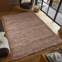Rackhams Shaggy Rug - Dark Beige - 160cm x 230cm (5.2ft x 7.5ft) - thumbnail 2