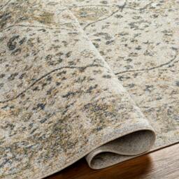 Rackhams Lillian-Washable Grey Green Traditional Vintage Boho Rug - 200cm_diameter - thumbnail 5