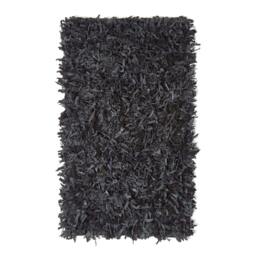 Rackhams Dallas Leather Shaggy Rug - Red - 150 x 240 cm - thumbnail 3