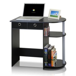 Rackhams Go Green Home Laptop Notebook Computer Desk/Table, Black/Grey/Black, /GY/BK Crafted for Practical Use and Stylish Living Spaces - 11193BK - thumbnail 2