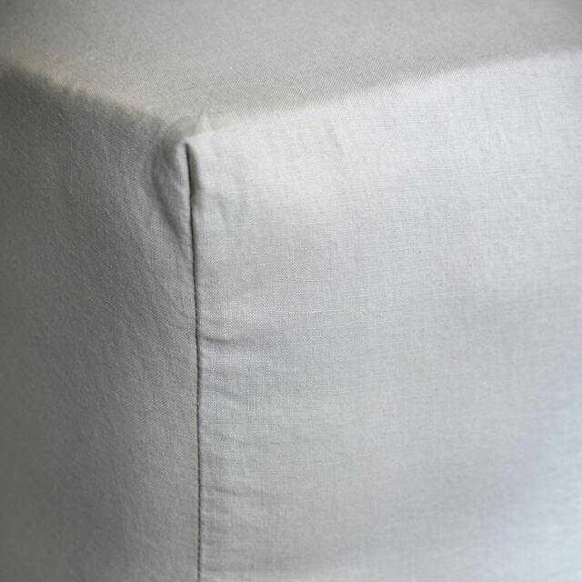 Rackhams Light Grey French Linen 40cm Deep Fitted Sheets - King - image 1