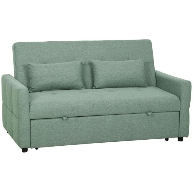 Rackhams Three-Way Two-Seater Sofa Bed - Green