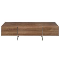 Rackhams TV Stand Walnut and Chromed Steel 3045 - thumbnail 2