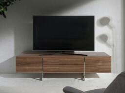 Rackhams TV Stand Walnut and Chromed Steel 3045 - thumbnail 3