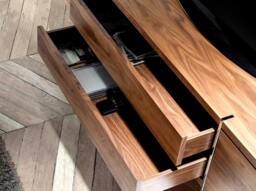 Rackhams TV Stand Walnut and Chromed Steel 3045 - thumbnail 6