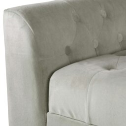 Rackhams Oxford Storage Ottoman Bench - Dove Grey Velvet Upholstery with flip lid - Dove Grey - thumbnail 4
