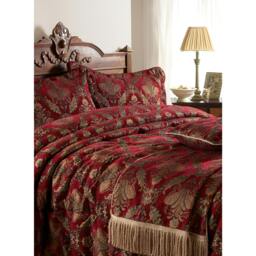 Rackhams Shiraz Throw - Burgundy - 130x170cm - Burgundy - 100% Polyester